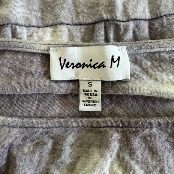 Veronica M Jersey Tie Dye Dolman Top Grey Long Sleeve - Picture 7 of 7